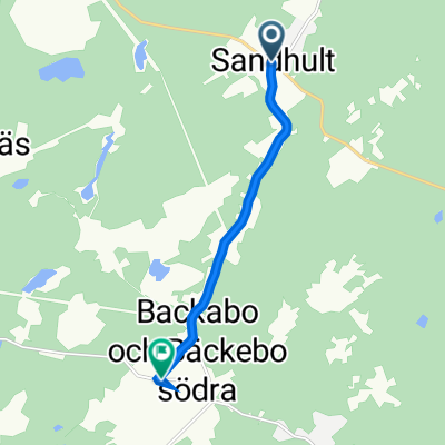 Sundshultsvägen 2, Sandhult to Sok-stugan 1, Nordtorp, Sandared