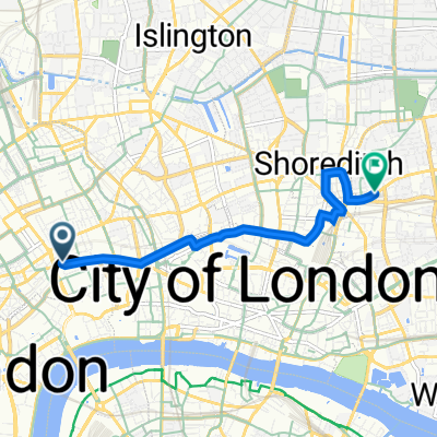110 High Holborn, London to 49 Bethnal Green Road, London