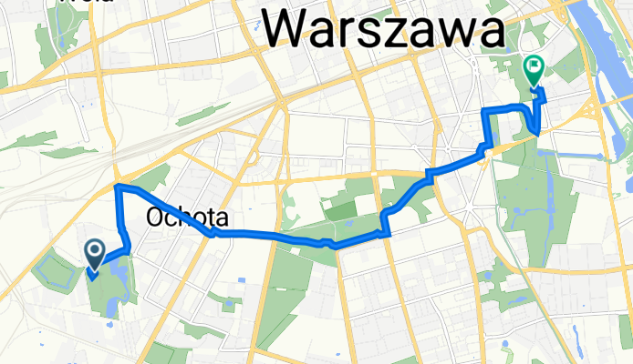 Drawska 22, Warsaw to Rozbrat 5, Warsaw