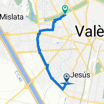 Avinguda de Gaspar Aguilar, 101, València to Extramurs, València