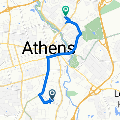 120 Carlton St, Athens to 211 North Ave, Athens