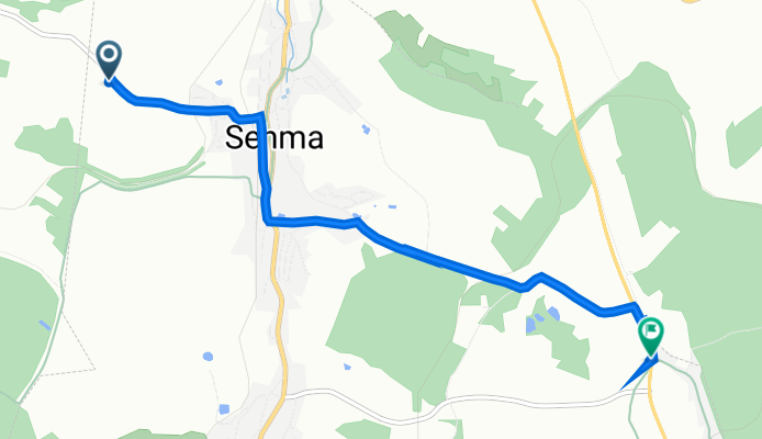 Firstenweg, Sehmatal-Neudorf nach Annaberger Straße 73, Bärenstein