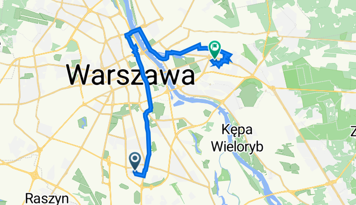 Stefana Pieńkowskiego 5, Varsovie à Igańska 32, Varsovie