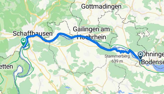 Schiffländi 11, Stein am Rhein to Neuhausen am Rheinfall