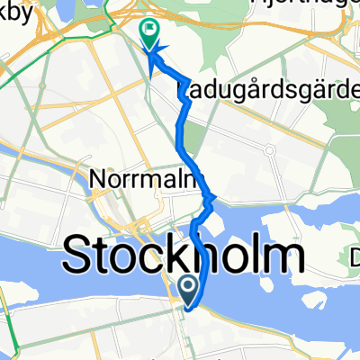 Södermalmstorg 1, Stockholm to Körsbärsvägen 5, Stockholm