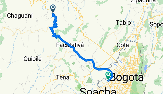 De Villeta-Sasaima 8-18 a Calle 38c Sur 93a7, Bogotá