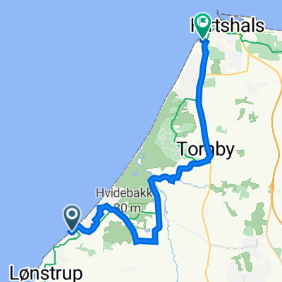 Vigsøvej 3, Lønstrup nach Fyret 2, Hirtshals
