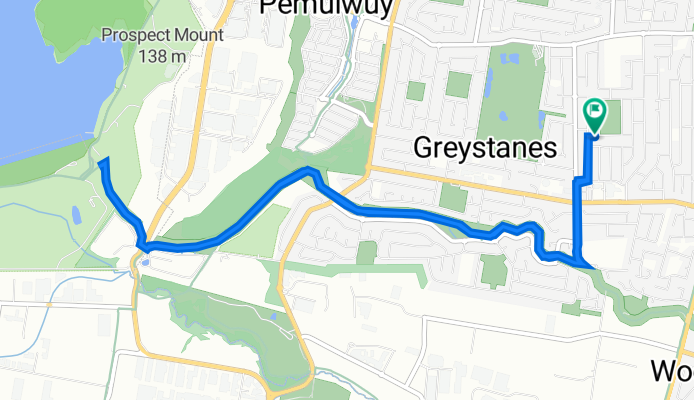 Daniel Street 3, Greystanes to Daniel Street 3, Greystanes