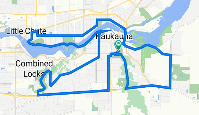 900 Metoxen Ave, Kaukauna to 821 Spring St, Kaukauna