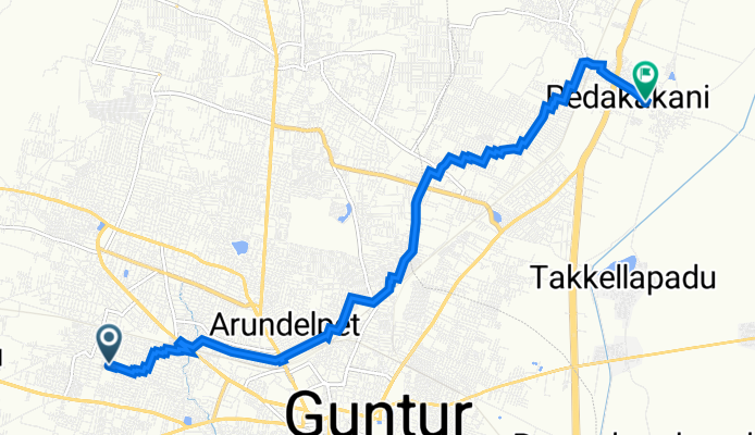 92-34/2, Guntur to India, Pedakakani