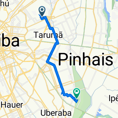 Rua Doutor Luiz Fernando Van Der Broocke, 150, Curitiba a Rua Luiz Visinoni, 688, Curitiba