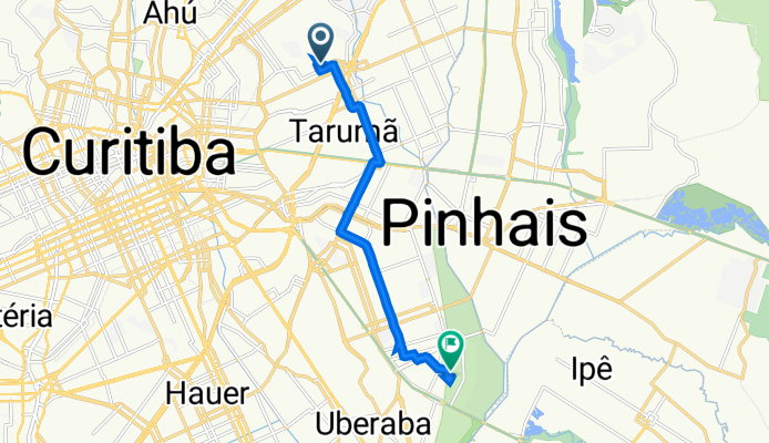 Rua Doutor Luiz Fernando Van Der Broocke, 150, Curitiba a Rua Luiz Visinoni, 688, Curitiba