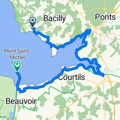 Chemin des Croûtes 3, Genêts to Grande Rue BP 18, Le Mont-Saint-Michel