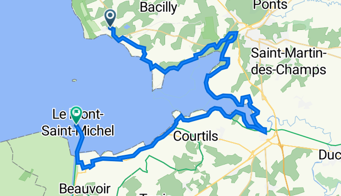 Chemin des Croûtes 3, Genêts to Grande Rue BP 18, Le Mont-Saint-Michel