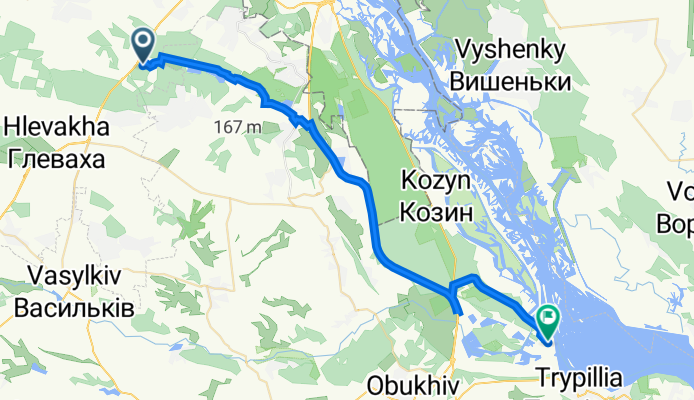 Яблунева вулиця, Віта-Поштова to Юності вулиця, 4, Українська