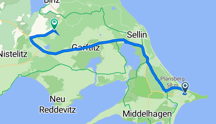 Strandstraße 5, Göhren nach Zirkow