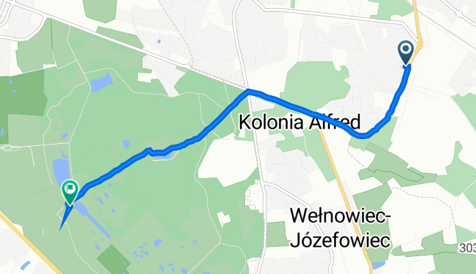 Marcina Kasprzaka 10, Siemianowice Śląskie do Promenada Gen J Ziętka 1, Chorzów