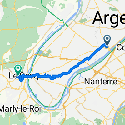 7 Rue de l'Ancienne Mairie, Bezons à 1 Place Charles de Gaulle, Saint-Germain-en-Laye