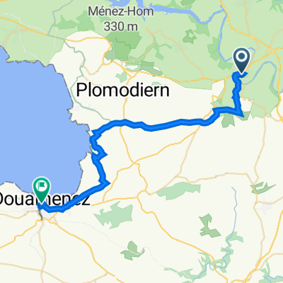 28 Grand Rue, Châteaulin nach 33 Rue Berthelot, Douarnenez