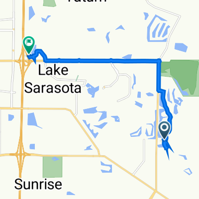 8326 Misty Wood Ct, Sarasota to 6180 Edgelake Dr, Sarasota