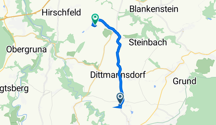 Dittmannsdorfer Straße 14, Halsbrücke nach Fasanenstraße 11, Reinsberg