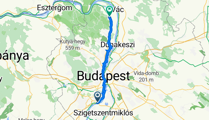 Dunapart utca 20, Budapest - Szentendrei út 21, Tahitótfalu