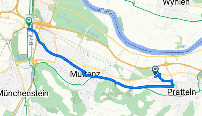 Hardstrasse 57, Pratteln nach St. Jakobs-Strasse 397, Basel