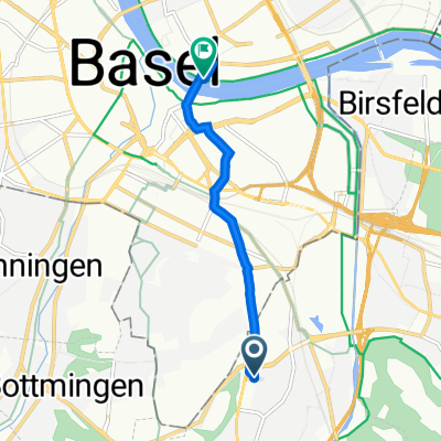 Therwilerstrasse 15, Münchenstein nach Theodorsgraben 4–18, Basel