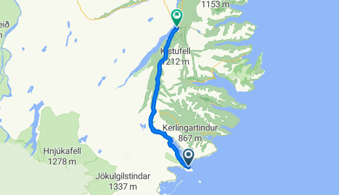 Djúpivogur Camping Ground to 7H7W+P3J, Egilsstaðir