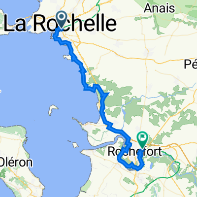 De Avenue de Colmar 19, La Rochelle à Avenue de la Libération 7, Rochefort