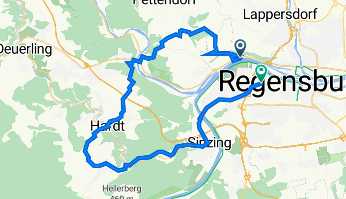 St 2660, Regensburg nach Arndtstraße 4, Regensburg