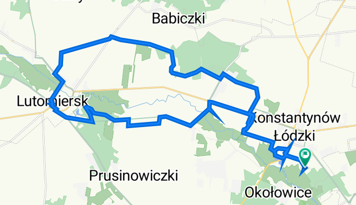 Zagajnikowa 11, Konstantynów Łódzki do Zagajnikowa 11, Konstantynów Łódzki