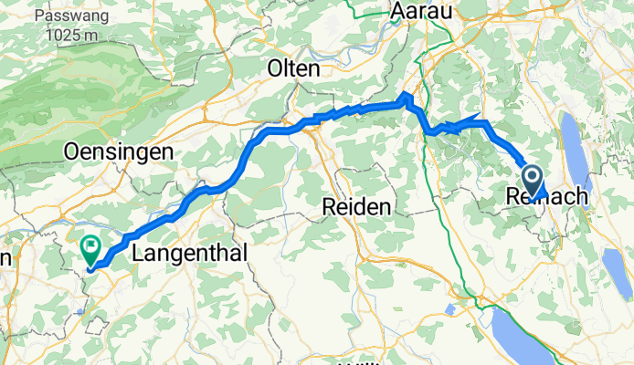 Vordere Bergstrasse 19, Reinach AG nach Inkwilstrasse 13, Röthenbach Herzogenbuchsee