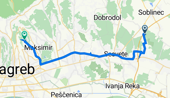 Ulica fra Dominika Mandića 19, Popovec to Rim 89, Zagreb