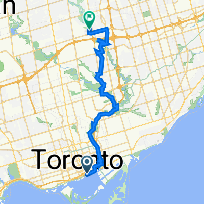 39 Queens Quay E, Toronto to 1220 Sheppard Ave E, Toronto