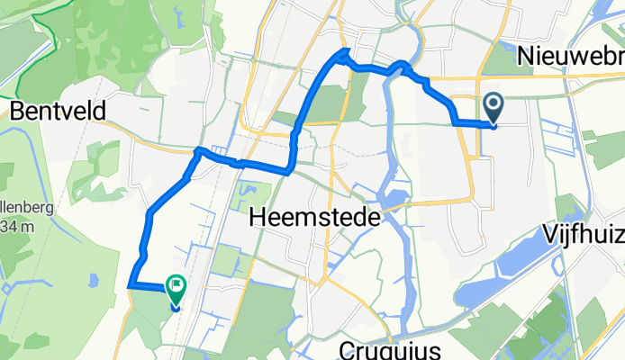 Professor Donderslaan 1, Haarlem nach 2e Leijweg 7, Vogelenzang