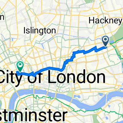 119 Old Ford Road, London to 19 Brownlow St, London