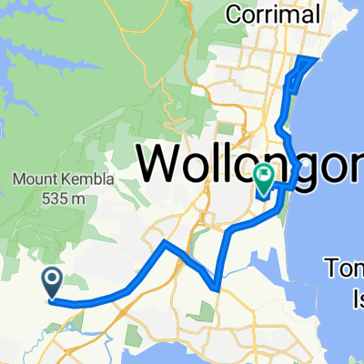 126–132 West Dapto Rd, Kembla Grange to 97 Kenny St, Wollongong
