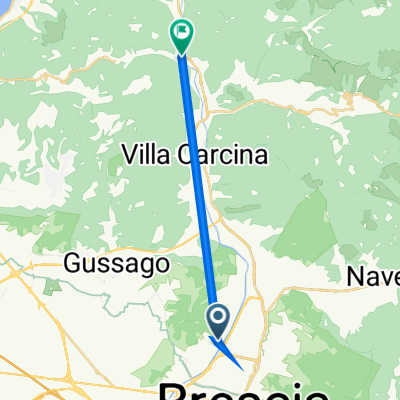 Da Rotonda Vittorio Montiglio 5, Brescia a Via Gozzano 6, Sarezzo