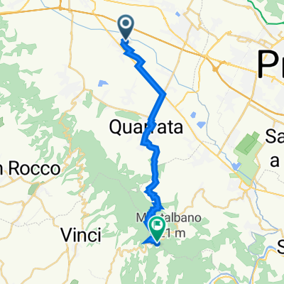 Da Via Ludovico D'Aragona 272, Pistoia a Via Castra 71
