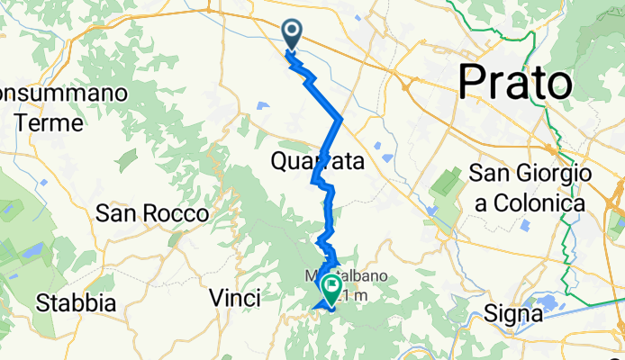 Da Via Ludovico D'Aragona 272, Pistoia a Via Castra 71