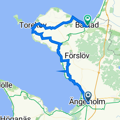 Östra vägen 2, Ängelholm to Stationsterrassen 10, Båstad