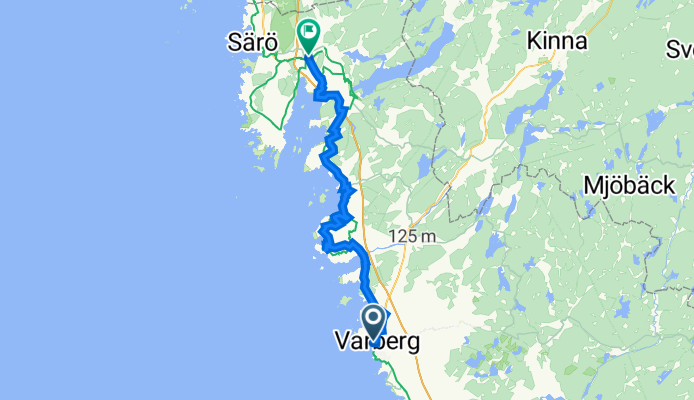 Fästningen 13, Varberg to Storgatan 20B, Kungsbacka