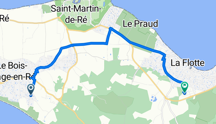 37 Avenue du Pas des Bœufs, Le Bois-Plage-en-Ré à 15 Rue du Peux Baudin, La Flotte