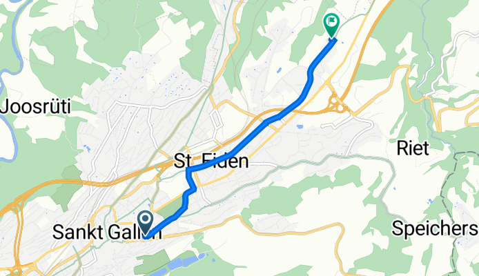 Linsebühlstrasse 59, St. Gallen nach Brauerstrasse 99, St. Gallen