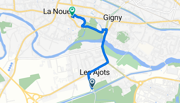 6 Avenue Pierre Bérégovoy, Saint-Dizier naar 9 Place Aristide Briand, Saint-Dizier