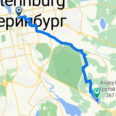 От улица Белинского 3, Екатеринбург до шоссе Кольцовский тракт, Екатеринбург
