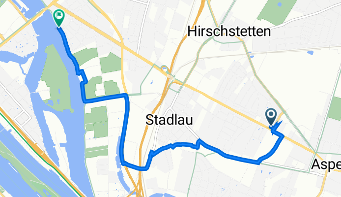 Lavaterstraße 3, Wien nach An der Unteren Alten Donau 15, Wien