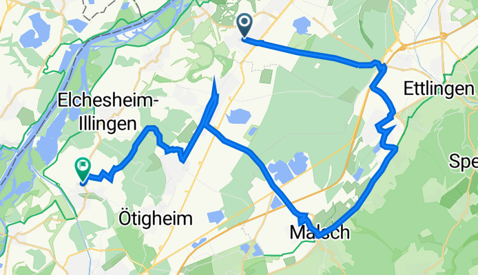 Rheinaustraße 64, Rheinstetten nach Niederzaistraße 6, Steinmauern