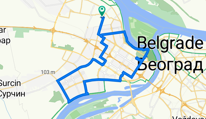 Svetozara Miletica 14, Belgrade to Svetozara Miletica 16, Belgrade